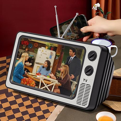 Anki HappiGo 12' Screen Magnifier for Cell Phone-Retro TV Amplifier 3D HD Mobile Phone Screen Magnifying Enlarger for Movies Videos Games, Screen