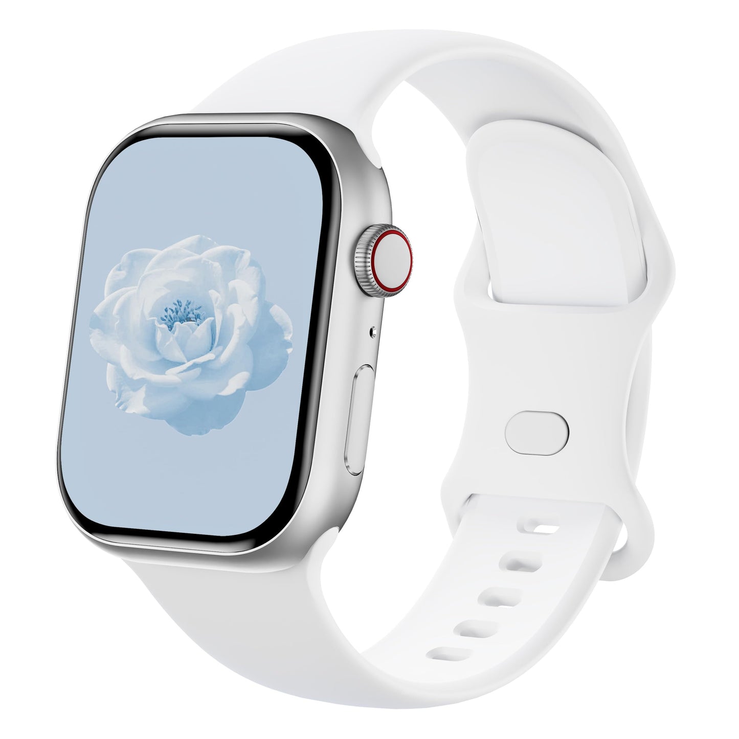 Sycamond Silicone Band Compatible with Apple Watch 49mm 46mm 45mm 44mm, Replacement Sport Strap Wristband for iWatch Series 11 10 9 8 7 6 5 4 SE Ultra