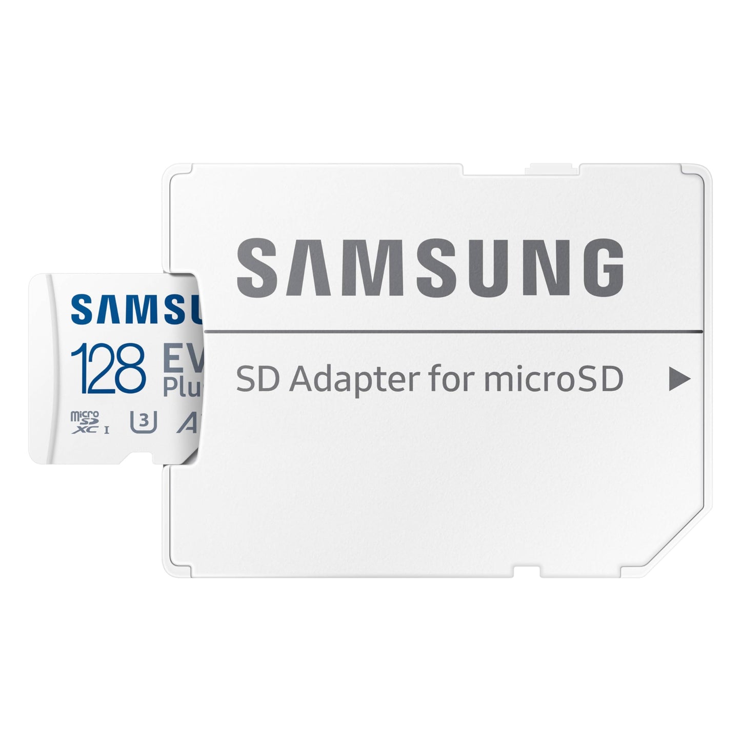 Samsung EVO Plus microSD Memory Card + Adapter, 128GB microSDXC, Speeds Up to 160 MB/s, UHS-I, C10, U3, V10, A3, Upgrade Storage for Phones, Tablets