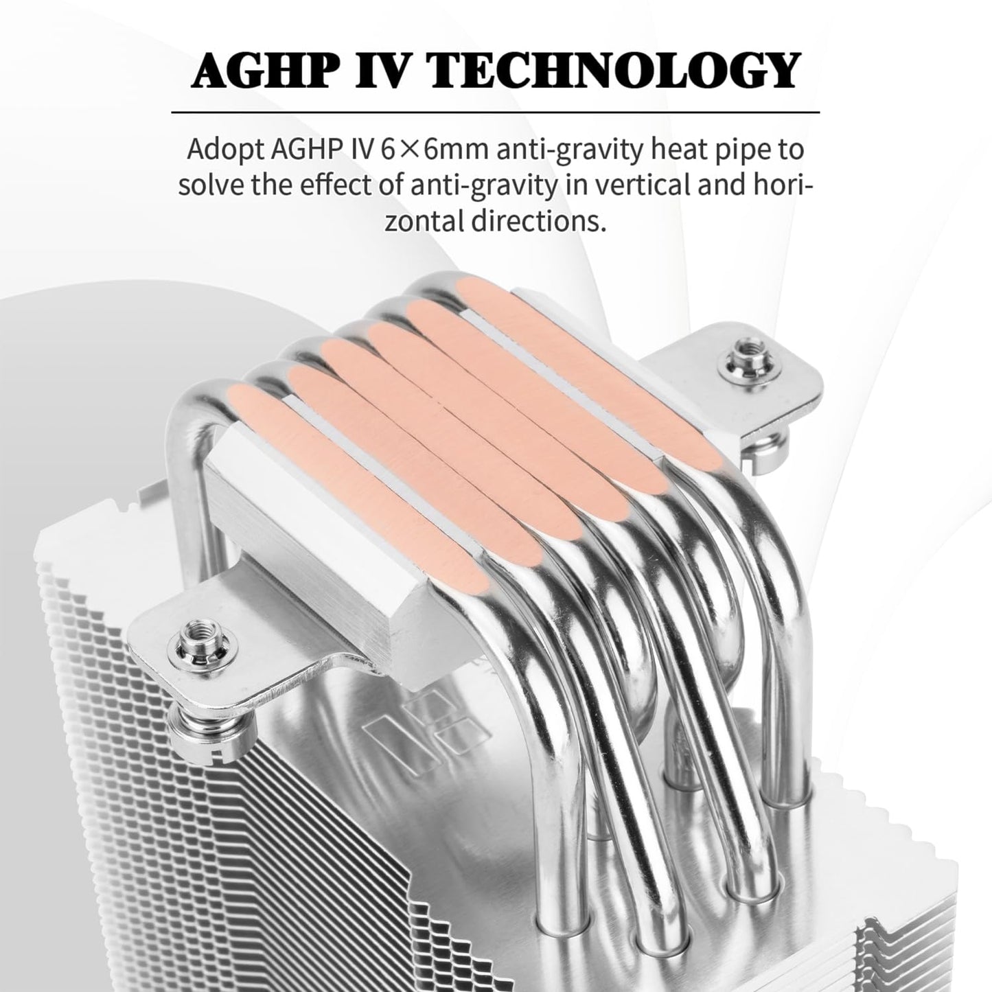Thermalright Burst Assassin 120 SE ARGB White CPU Cooler, 6 Heat Pipes Heatsink, 12cm PWM Fan CPU Air Cooler, AGHP Technology, for Intel