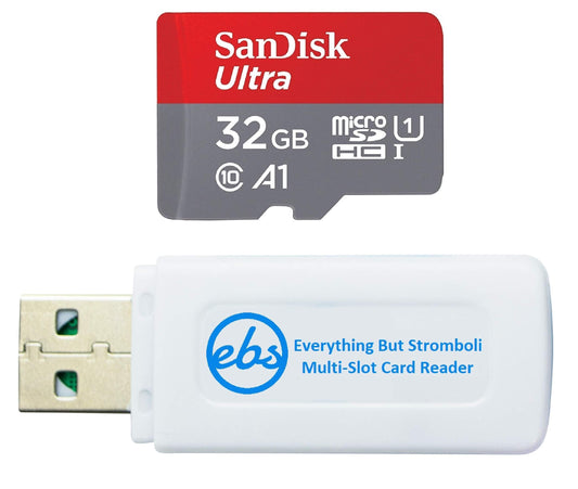 SanDisk Ultra 32GB Micro SD Memory Card Works with Wyze Cam Pan, Wyze Cam v2 Smart Camera (SDSQUA4-032G-GN6MN) Bundle with (1) Everything But