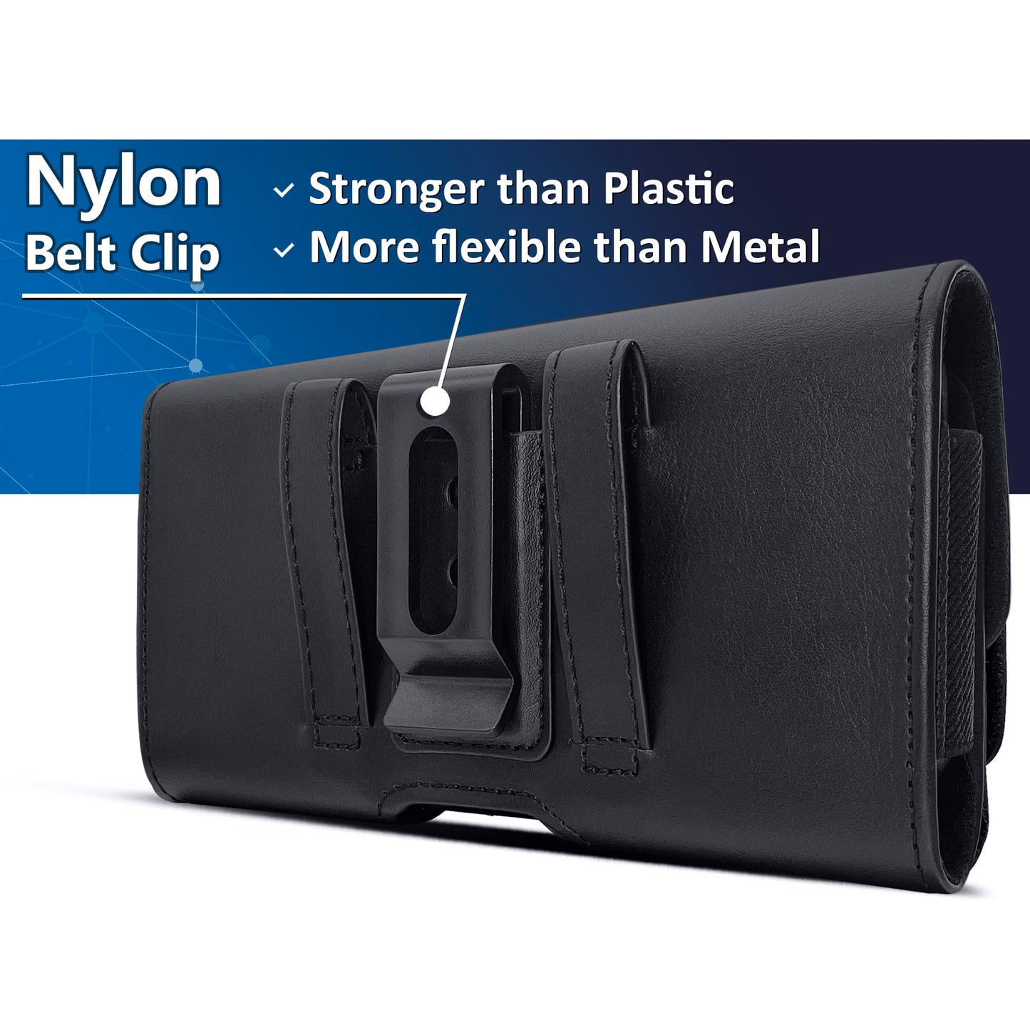 DeBin Cell Phone Belt Case Compatible with Samsung Galaxy Ultra Models (S25 S24 S23 S22 S21), A54/A53/A25/A15, Premium Leather, Magnetic Flap Holster