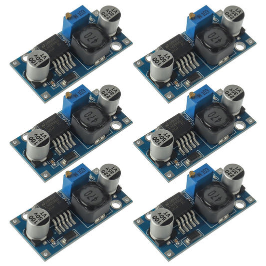 EPLZON LM2596S Buck Converter Buck Module DC-DC 3.2-35V to 1.25-30V 3A Voltage Adjustable Buck Converter Module(Pack of 6 Pcs)