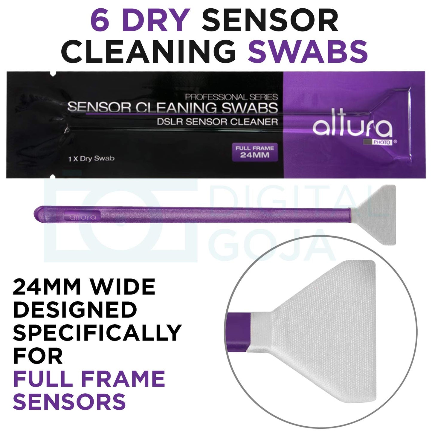 Altura Photo Professional Camera Cleaning Kit for Full Frame DSLR & Mirrorless Cameras - Lens and Sensor Cleaner - Includes Case, Spray, Swabs