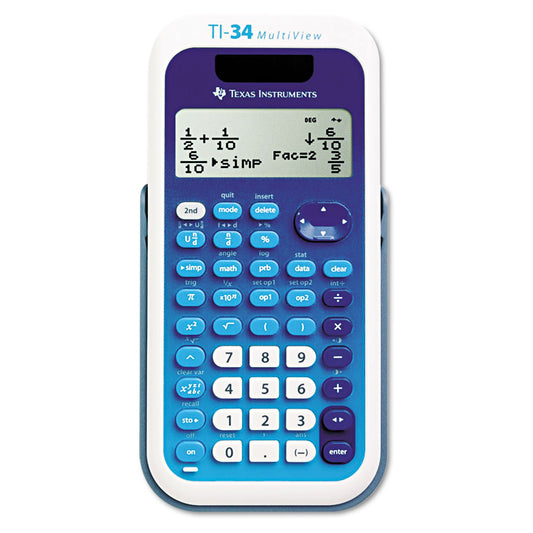 Texas Instruments TI34MULTIV TI-34 MultiView Scientific Calculator, 16-Digit LCD