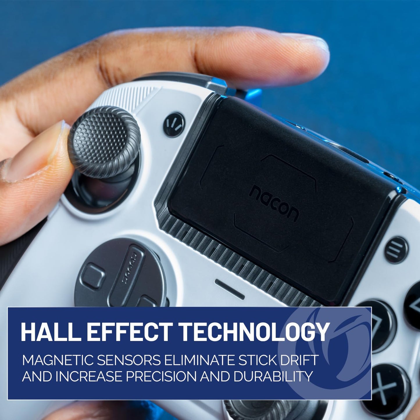 NACON Revolution 5 Pro Officially Licensed PlayStation Wireless Gaming Controller for PS5 / PS4 / PC - Hall Effect, Trigger Stops, Mappable Buttons
