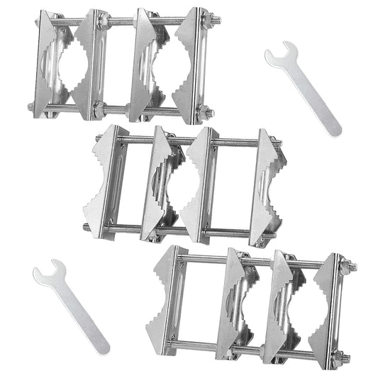 Wdwlbsm Double Antenna Mast Clamp V Jaw Block 5.5" Bolts & 3 Setup Options, Anti-Rust Heavy Duty Pole to Pole Mounting Kit Bracket Holder for Ham, CB