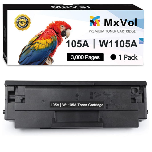MxVol 105A W1105A Black Toner Cartridge Replacement for HP 105A 105 W1105A use for HP MFP 135A 135W 135FNW 135AG137FNW 137FWG 107A 107W 107R Printer
