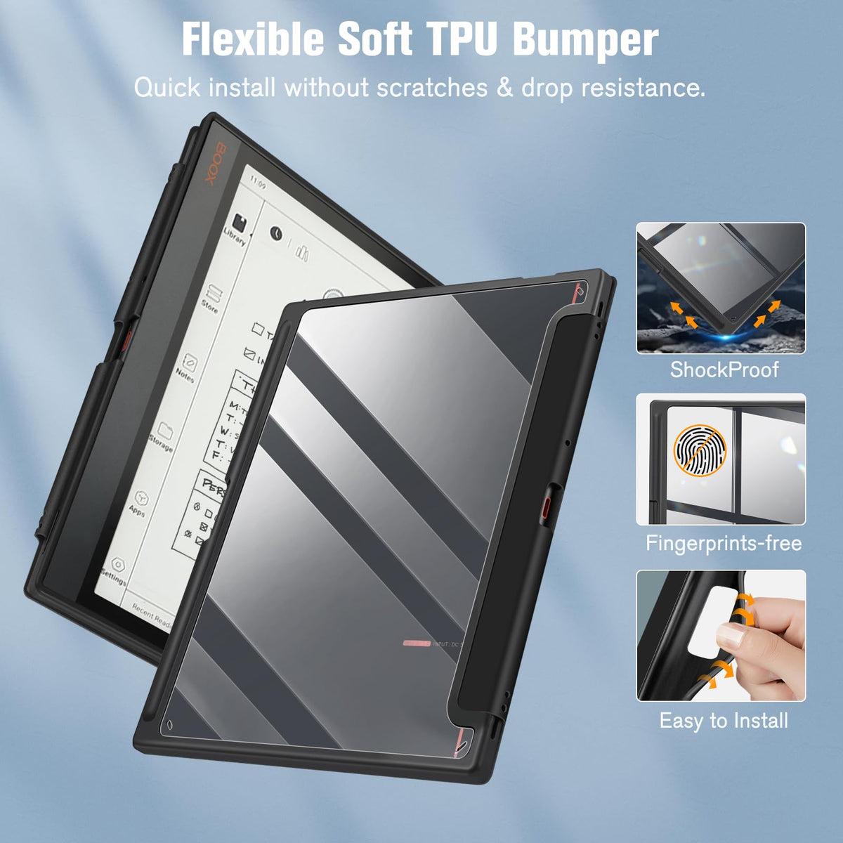 Fintie Case for 10.3" Boox Note Air4 C /Air3 C /Air3 B/W ePaper, Black