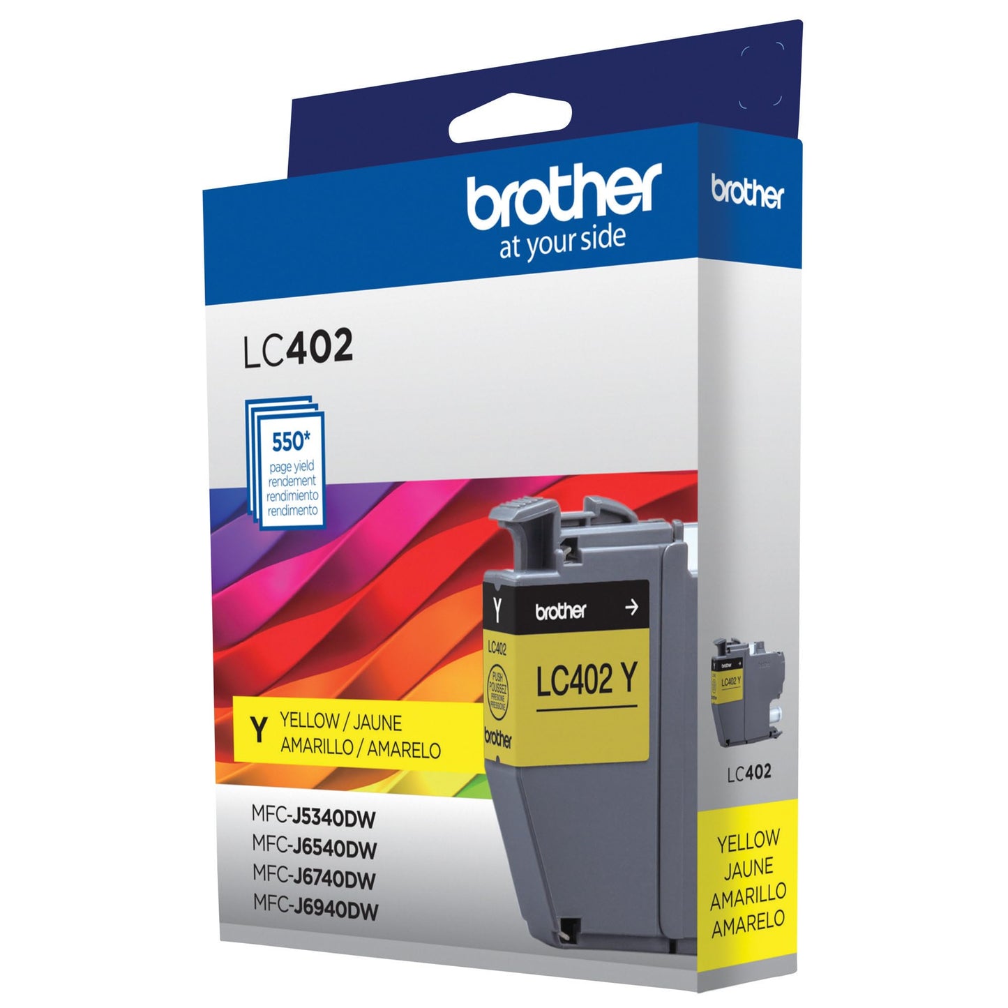 Brother Genuine LC402Y Standard Yield Yellow Ink Cartridge