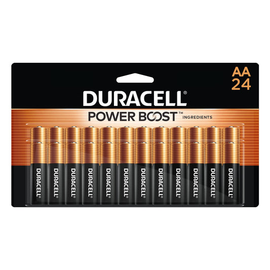 Duracell Coppertop AA Batteries with Power Boost Ingredients, 24 Count Pack Double A Battery with Long-lasting Power, Alkaline AA Battery…