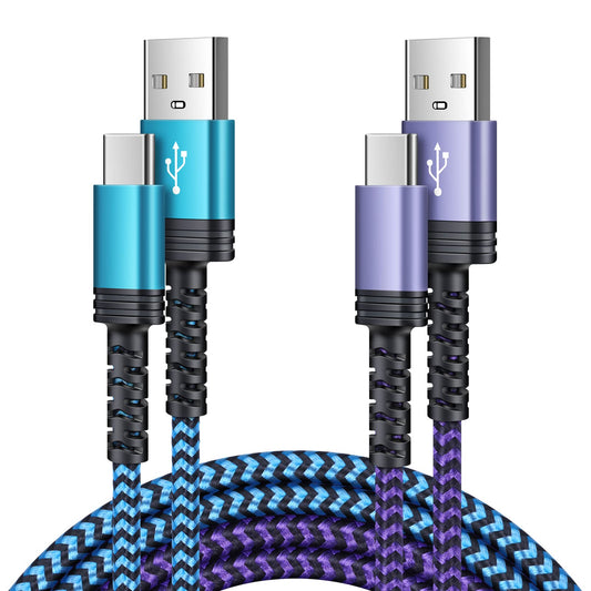 USB Type C Cable 3FT 2Pack Fast Charging Cable Android USB C Charger Phone Cord for Samsung Galaxy S25/S24/S23/S22/A54/A23/S21 FE/A14/A13/A03s/A53/Z