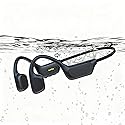 MARLALL Pearl Finish Swimming Headphones, IPX8 Waterproof Bone Conduction Headphones with Built-in MP3, Open Earphones Underwater Swim Earbuds…