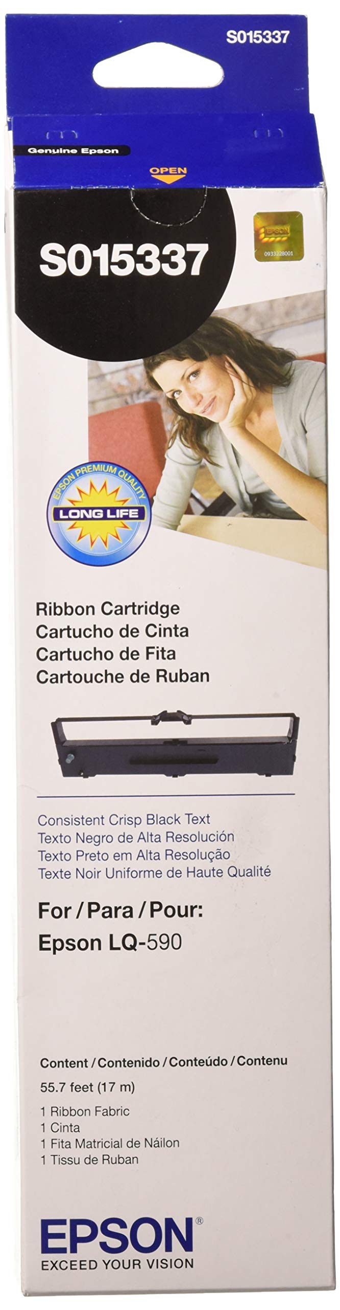 EPSS015337 - Epson Black Ribbon Cartridge