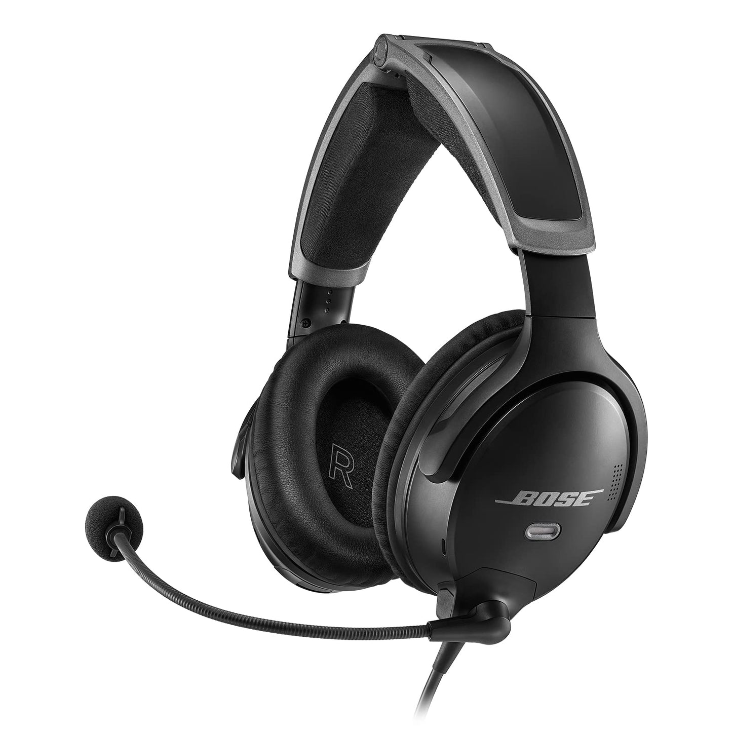 Bose A30 Bluetooth Aviation Headset - Lightweight Comfortable Design, Adjustable ANR and Noise Cancelling Microphone, [Dual Plug] - Black