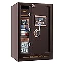 TIGERKING 3.47 Cuft Large Heavy Duty Safe Box, Digital Security Home Safe with Combination Lock Built-in Lockable Box, Dual Alarm System Safes