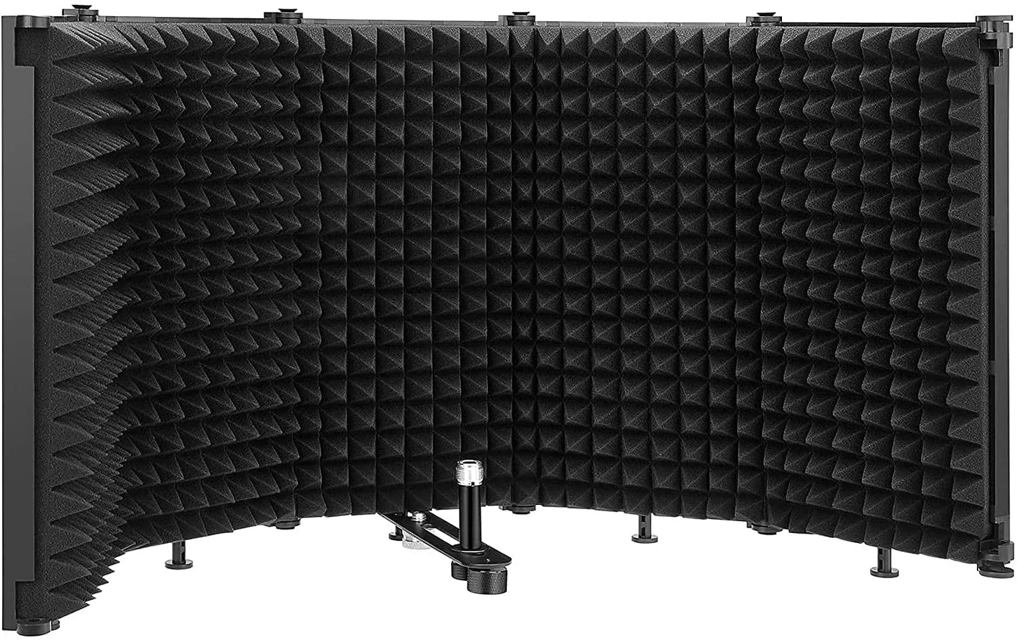 GLEAM Microphone Isolation Shield - Tripod Stand 2 ft 6" to 5 ft 10" Height Adjustable Stand Compatible w/Blue Yeti, AT2020, AKG, Rode Microphones