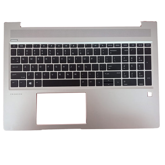 F-HONG ELECTRONIC CO LIMITED New Replacement for HP Probook 450 455R G6 450 455 G7 Laptop Upper Case Palmrest Non-Backlit Keyboard Assembly Part Top