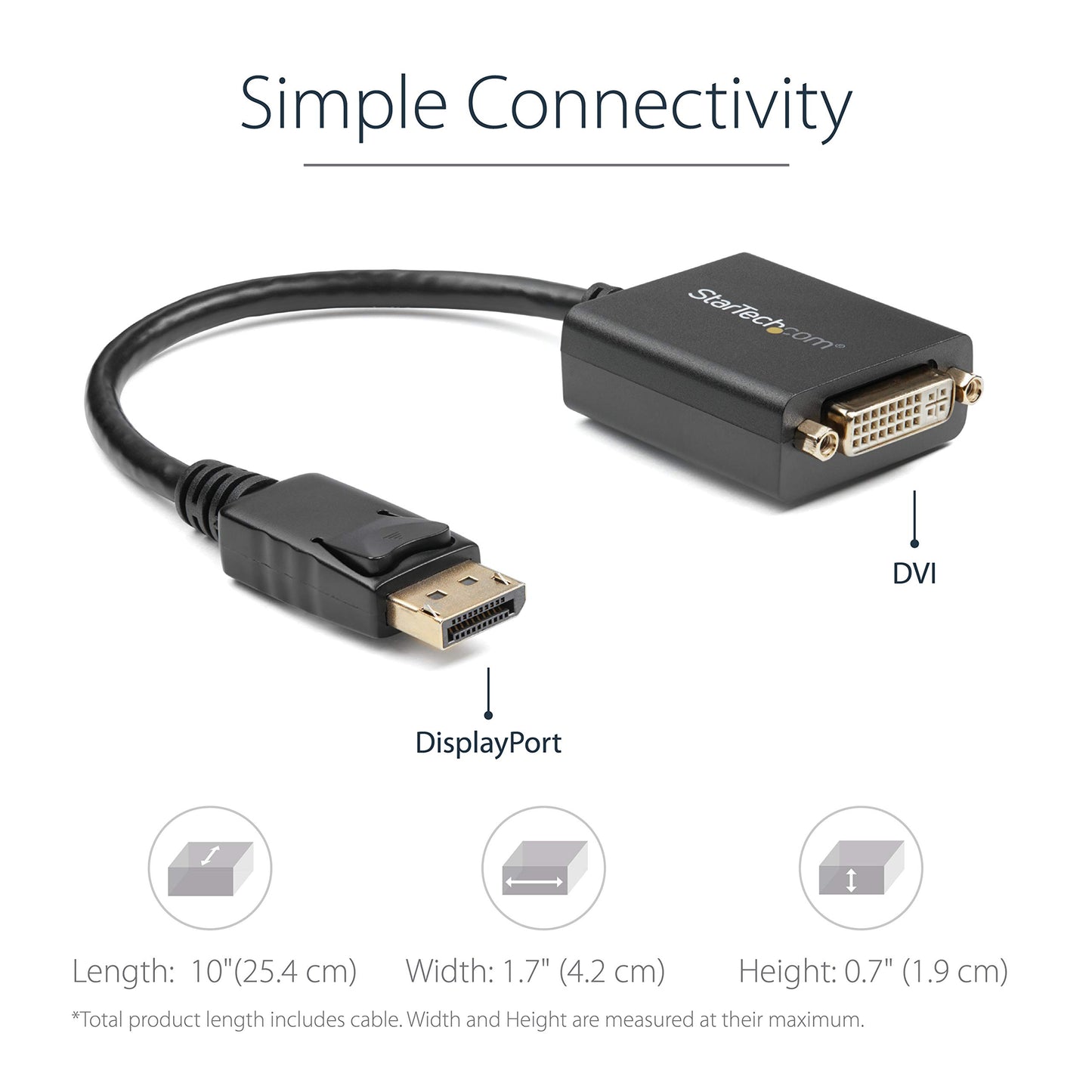Displayport To Dvi Adapter M/F Dp To Dvi Converter 1920x1200 1080p