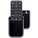 TotalMount Universal Remote Control Holders (2 Pack) - Attach to Wall or Back of TV - Compatible with All TV Remotes (Premium Black, Medium)