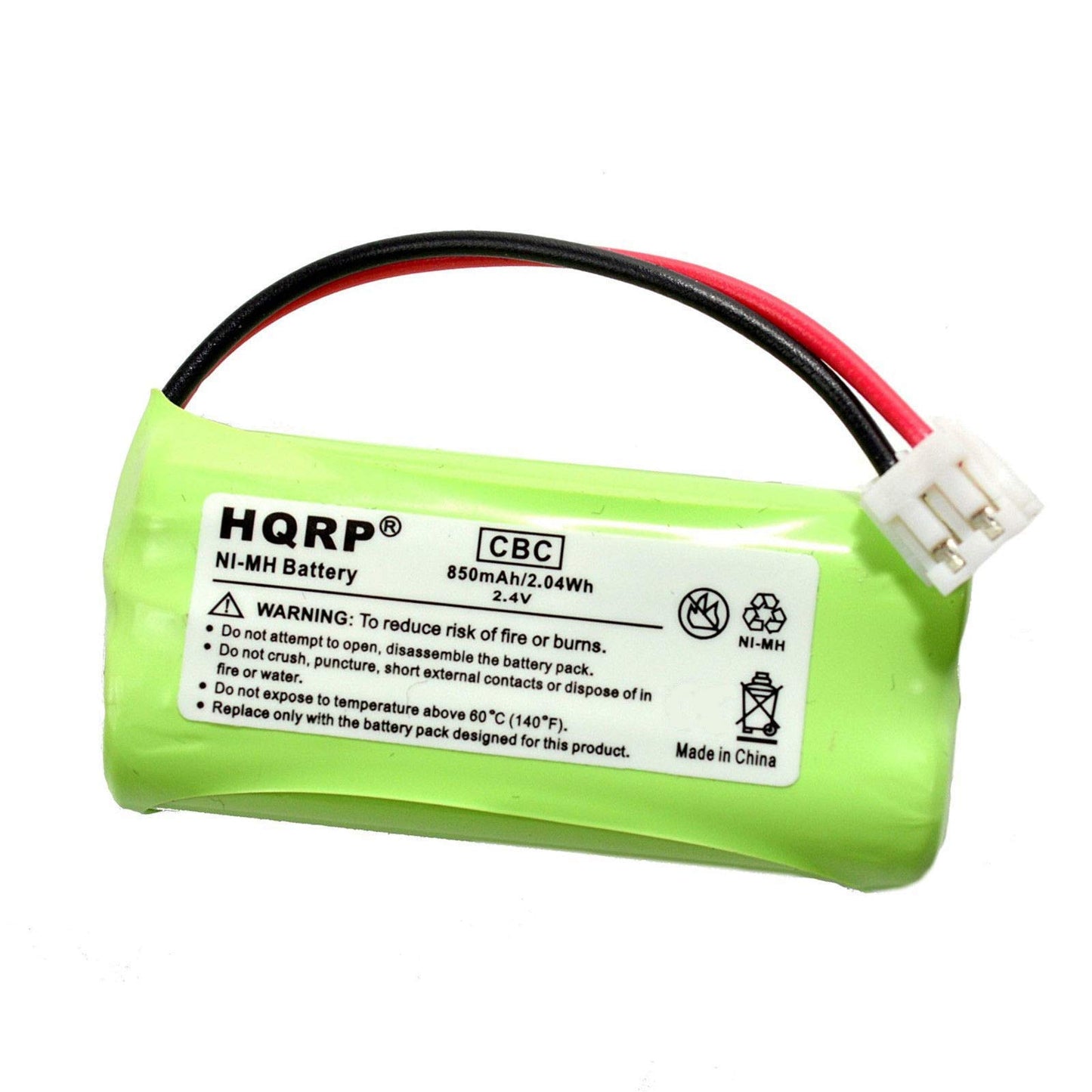 HQRP 2 Pack Phone Battery Compatible with VTech DS6222-4 / DS 6222-4, DS6222-5 / DS 6222-5 Cordless Telephone