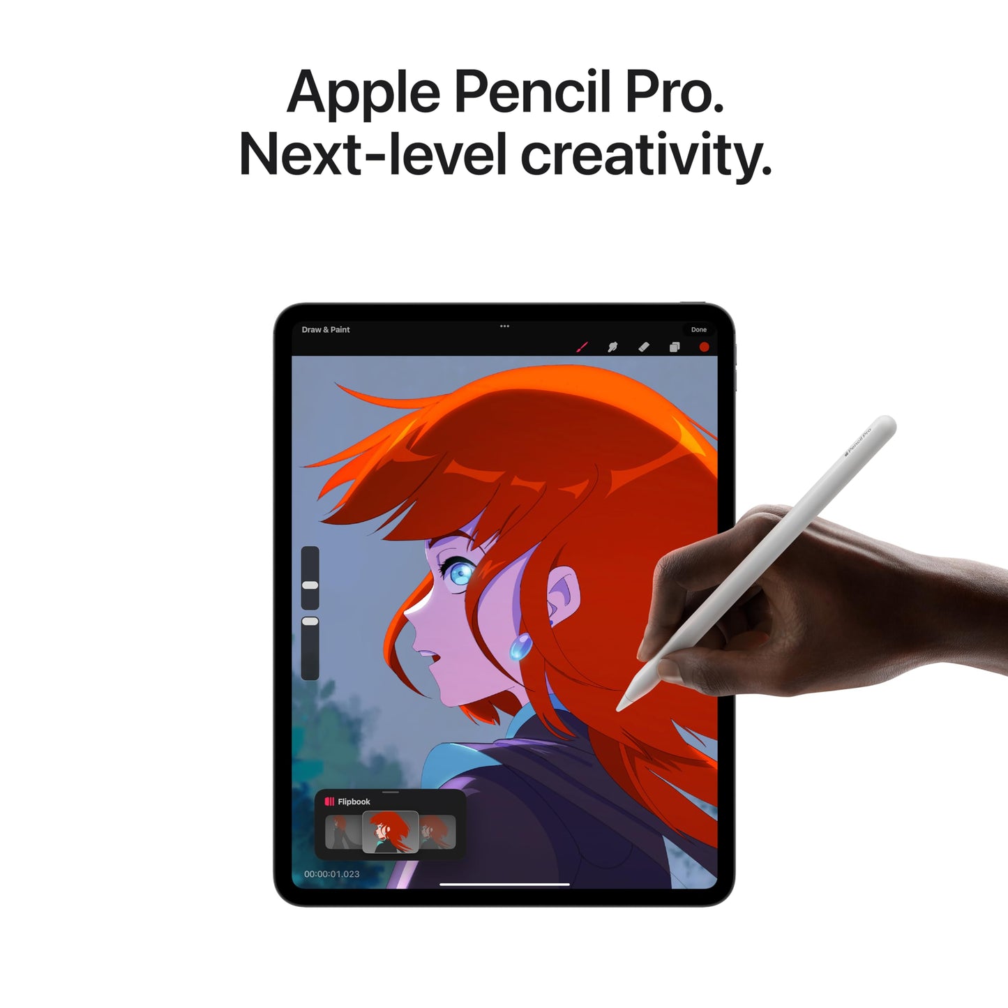 Apple Pencil Pro: Latest Model - Device Compatibility Check Required - Pixel-Perfect Precision, Tilt and Pressure Sensitivity, Perfect