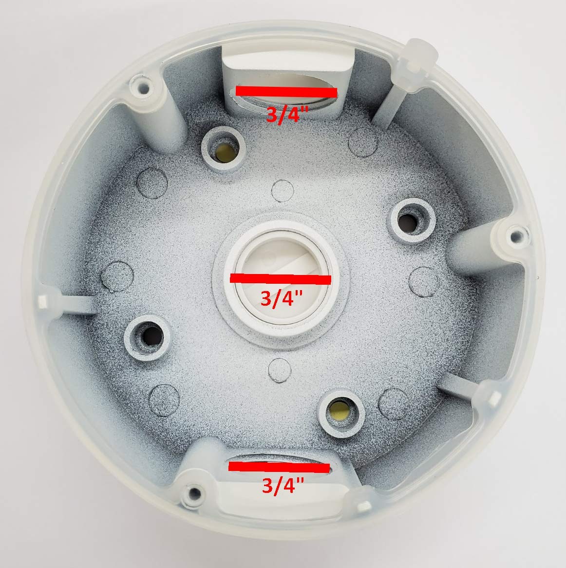 Kenuco CB110 DS-1280ZJ-DM18 Conduit Base for Hik-compatible Dome Camera DS-2CD2143G0-I, DS-2CD2183G0-I, DS-2CD2185FWD-I (1 Pack)
