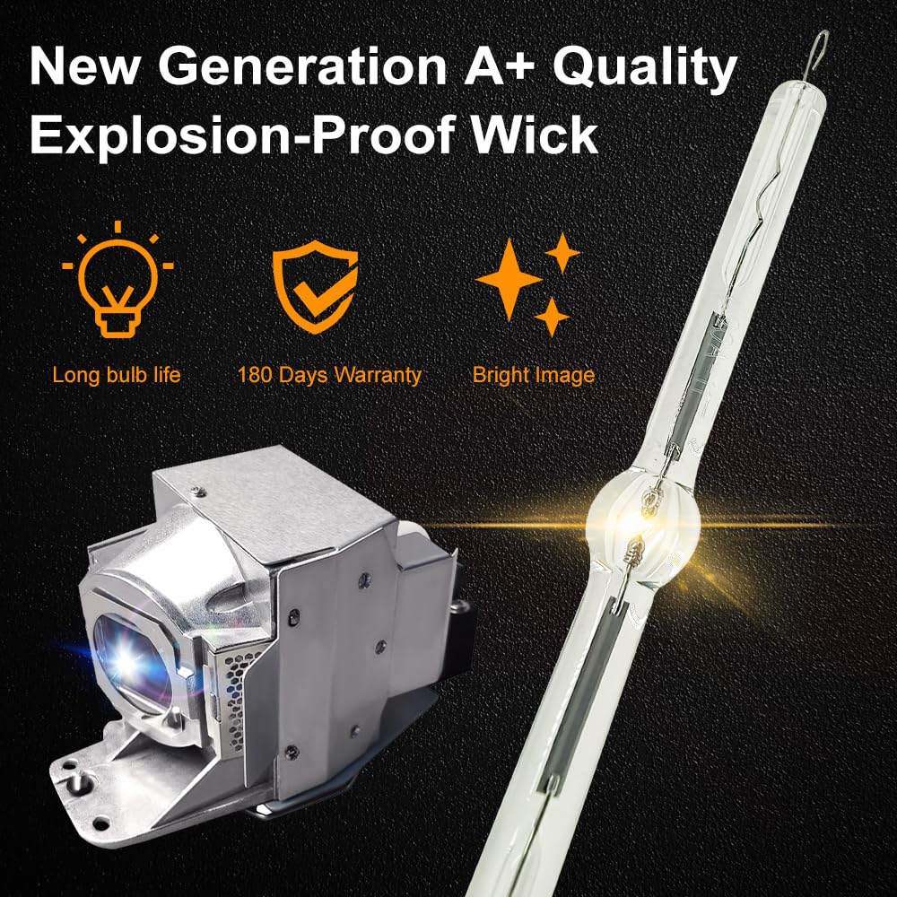 CTLAMP A+ Quality W1070 Replacement 5J.J7L05.001 LCD Projector Lamp 5J.J7L05.001 Bulb with Housing Compatible with BenQ HT1075 HT1085ST W1070 W1080ST