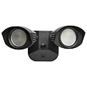 Nuvo 65/214 LED Dual-Head Security Light, 3000K, Black