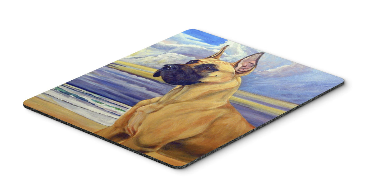 Caroline's Treasures 7101MP Fawn Great Dane at The Beach Mouse Pad, Hot Pad or Trivet for Home Office Gaming Working Computers Laptop Mouse