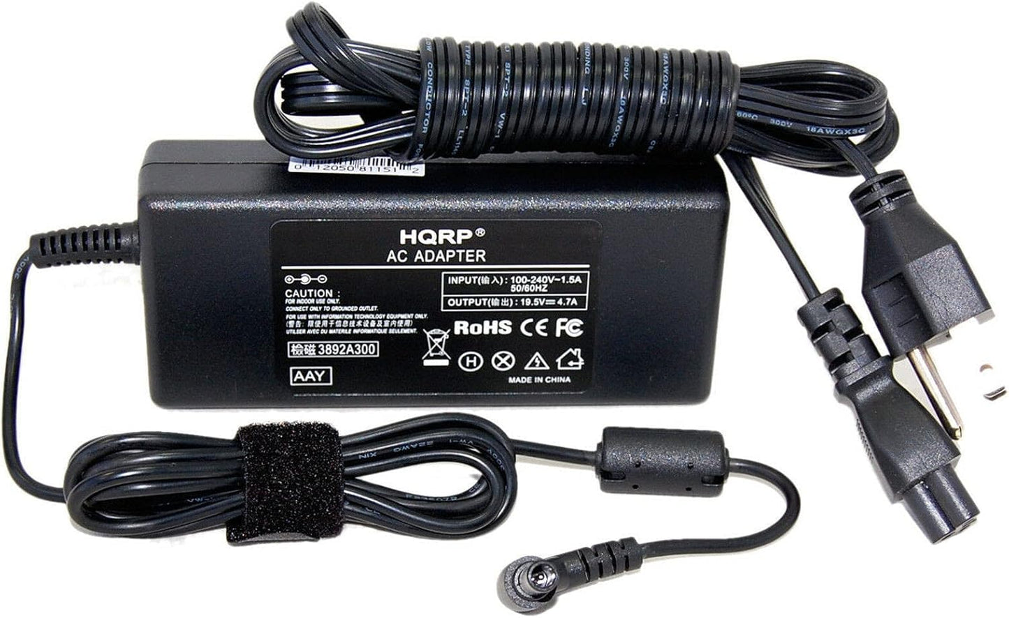 HQRP AC Adapter Compatible with Sony Bravia ACDP-085E02 1-492-732-16 KDL-40W600 KDL-40W608 KDL-48W580 KDL-48W590 KDL-48W600 KDL-48W608 KDL-48W585…