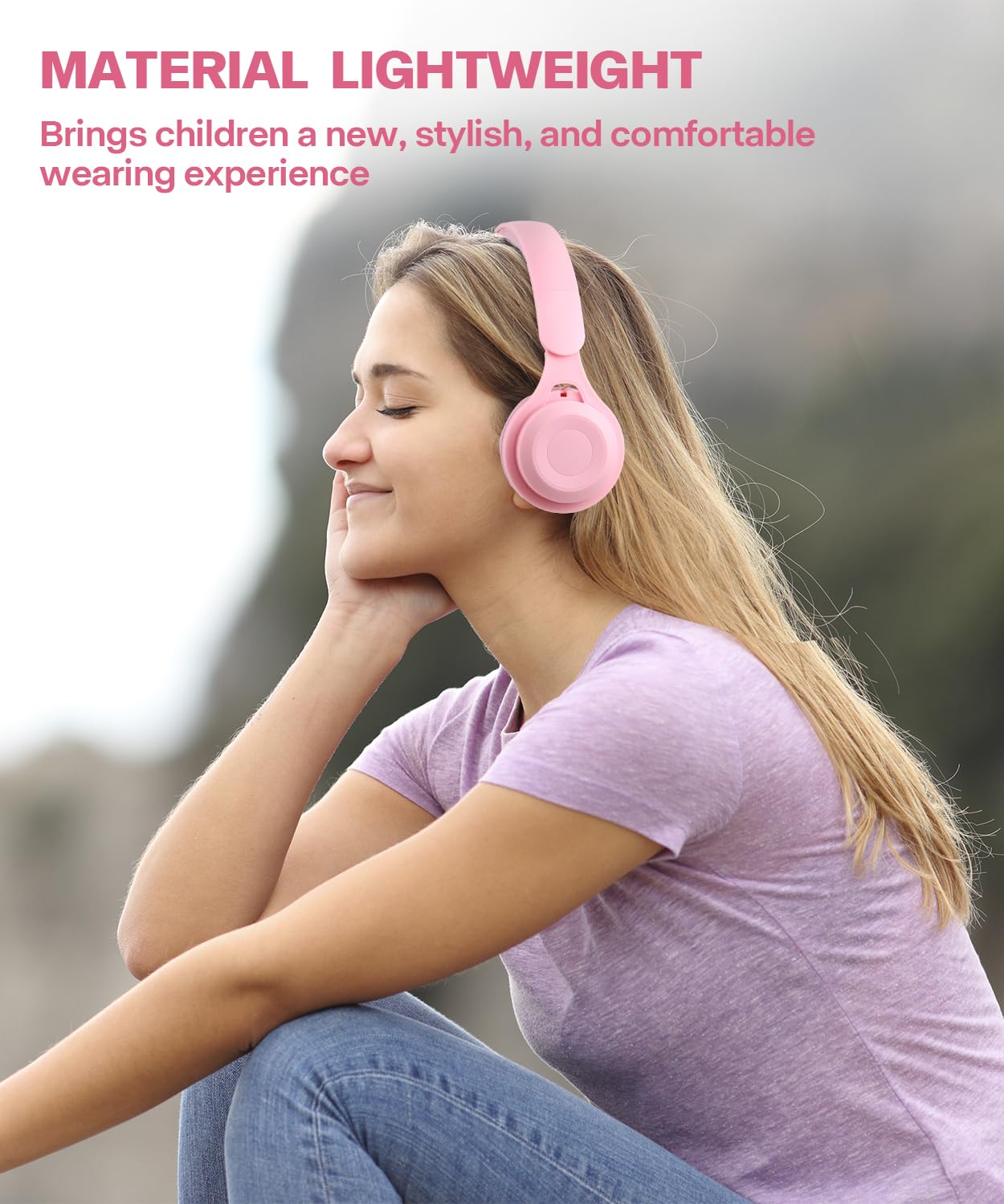 scorking Kids Bluetooth Headphones, Over Ear Children's Wireless Bluetooth 5.3 Headsets, Built-in Mic, Comfortable Wear & HD Sound, Kids Headphones…