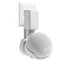 ZUOLACO Wall Mount Holder for Dot 4th/5th Generation, Outlet Hanger for Dot 4th/5th Gen, Smart Speaker Stand, Space-Saving Accessories, Built-in Cable