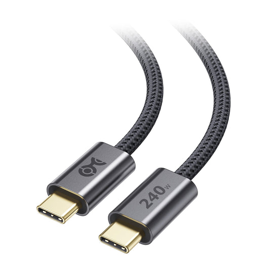 Cable Matters Braided 240W USB C Fast Charging Cable - 10ft, USBC to USBC Cable, No Video, 240W Fast Charging Cord Type C Works with iPhone 15/16