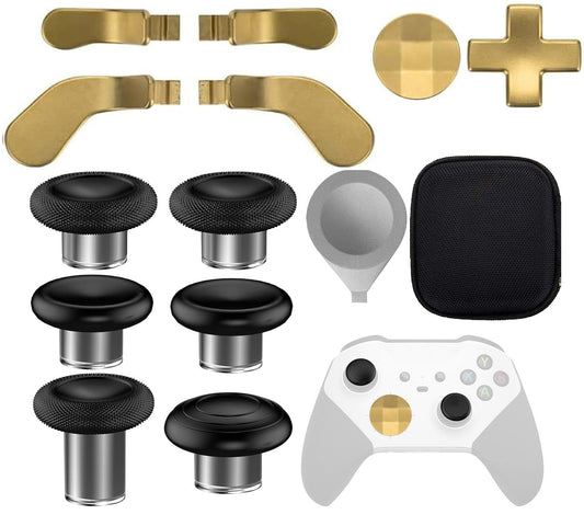 17 in 1 Accessories Kit for Xbox Elite Series 2 Controller, Full Set of Thumbsticks Replacements for Xbox Elite 2 Core with 6 Swap Joysticks, 4