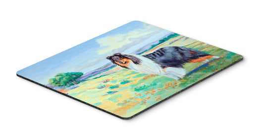 Caroline's Treasures 7140MP Collie Mouse Pad, Hot Pad or Trivet for Home Office Gaming Working Computers Laptop Mouse Mat,Washable Large Mousepad