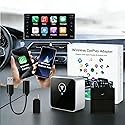 Wireless CarPlay Adapter for Apple iPhone & Android Auto, Wireless Adapter 2026 Upgraded Mini Bluetooth CarPlay 2-in-1 Car Audio & Video Accessories