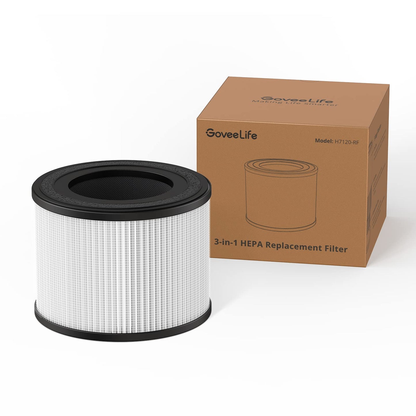 GoveeLife Air-Purifier Replacement Accessories only for H7120101, 1 Pack, H11 HEPA