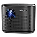 Miroir Mini Projector, Home HD Projector with Built-in Speaker, Auto Focus, Keystone Correction, Portable for Outdoor Movies, Compatible