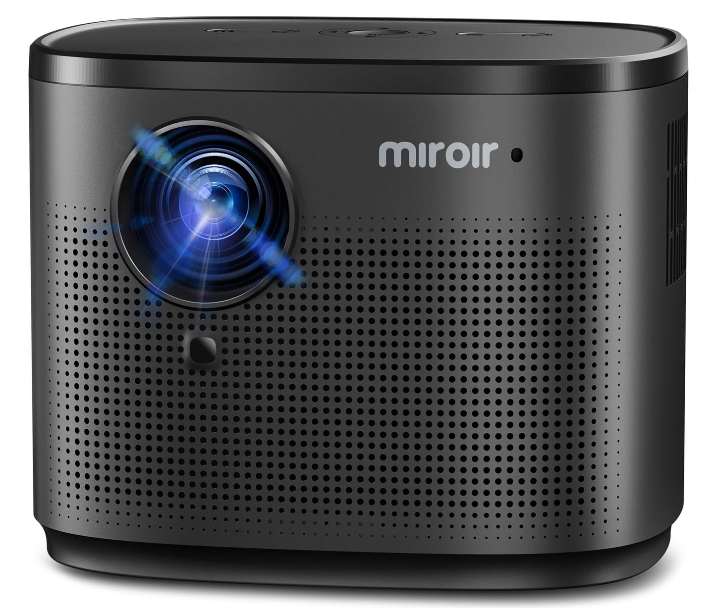Miroir Mini Projector, Home HD Projector with Built-in Speaker, Auto Focus, Keystone Correction, Portable for Outdoor Movies, Compatible