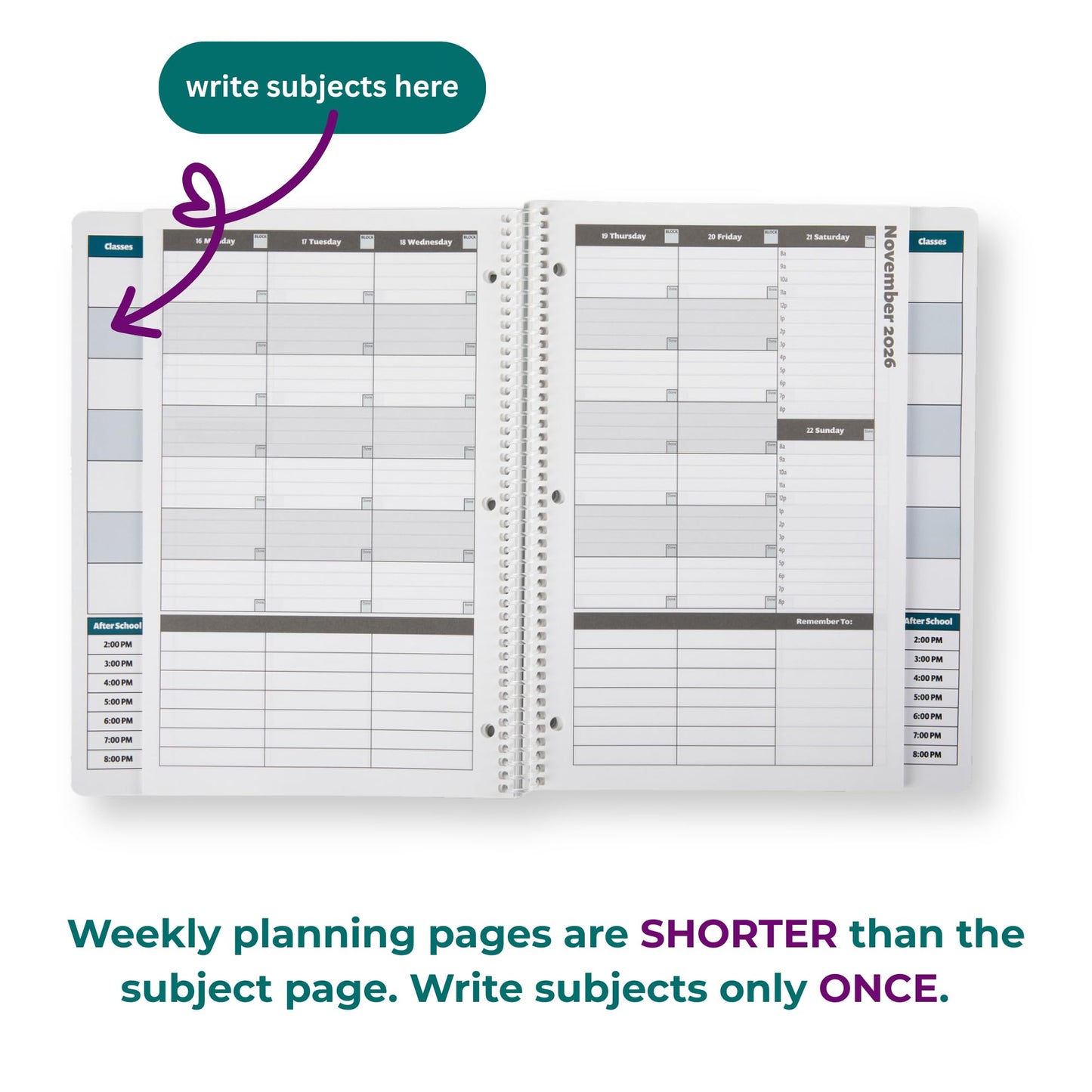 2021-2022 Academic Planner, A Tool for Time Management, Daily, Weekly & Monthly School Agenda for Keeping Students On Track & On Time, Size 8.5x11