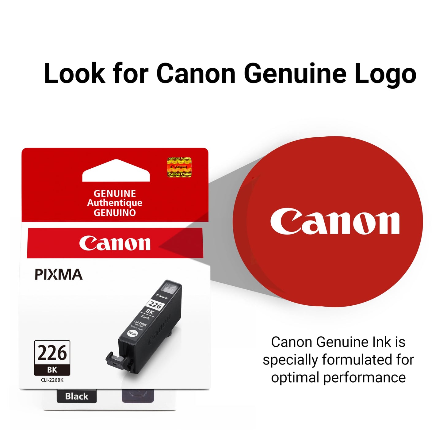 Canon CLI-226 Black Ink Tank Compatible to iP4820, MG5220, MG5120, MG8120, MG6120, MX882, iX6520, iP4920, MG5320, MG6220, MG8220, MX892