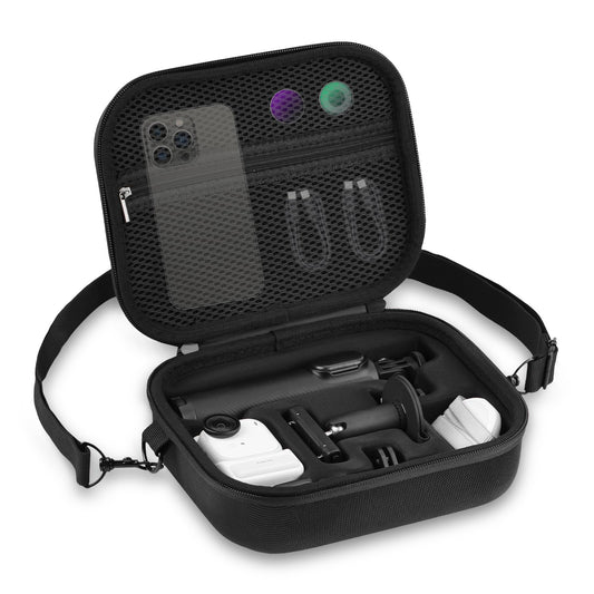 BRDRC Carrying Case for Insta360 GO Ultra, Portable Nylon Travel Storage Bag, Hard Protective Case with Shoulder Strap for Insta360 GO Ultra Camera
