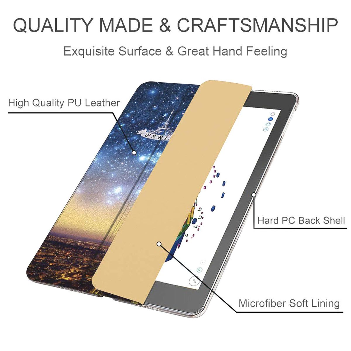 DuraSafe Cases for iPad Pro 12.9 inch 2 Gen 2017 Cover A1670 MQDC2LL/A MQDD2LL/A MQDA2LL/A A1671