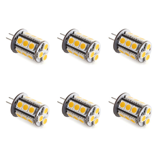 Makergroup T3 G4 Bi-pin LED Light Bulb 12VAC/DC Low Voltage 3Watt Warm White Color 2700K-3000K for Outdoor Landscape Lighting Path Lights, Deck