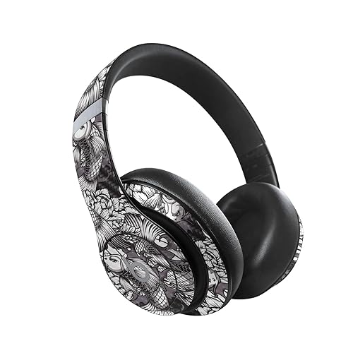MightySkins Carbon Fiber Skin Compatible with Beats Studio Pro - Angry Koi | Protective, Durable Textured Carbon Fiber Finish | Easy to Apply…