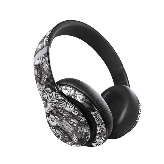MightySkins Carbon Fiber Skin Compatible with Beats Studio Pro - Angry Koi | Protective, Durable Textured Carbon Fiber Finish | Easy to Apply…