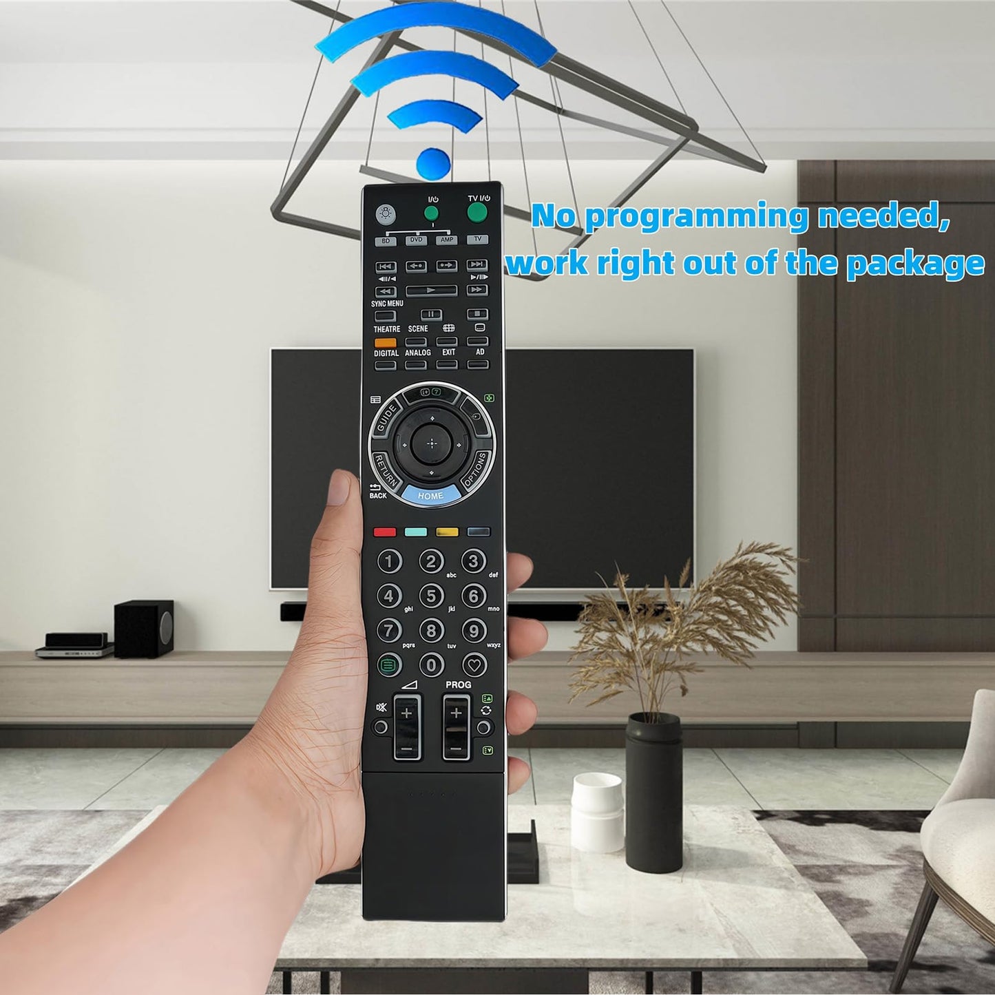 Replacement Remote Control for Sony LCD LED HDTV TV KDL-40V4100 KDL-40V4150 KDL-52W5150 KDL-65W5100 KDL-26M3000 KDL-26ML130 KDL-28M3000 KDL-32M3000