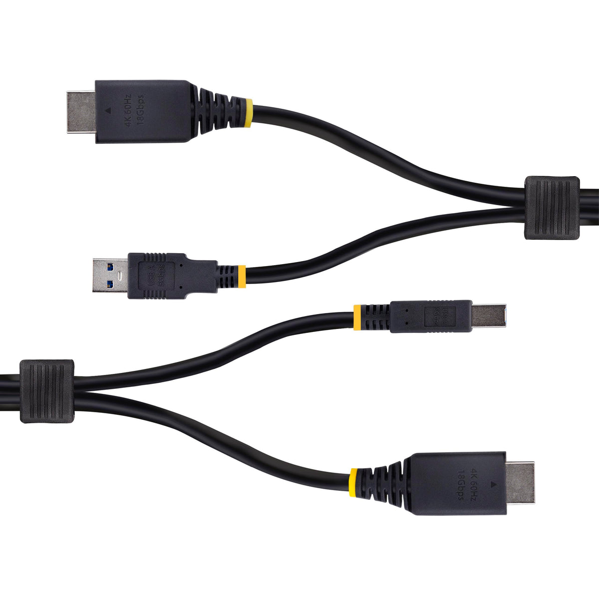 StarTech 10ft HDMI USB 5Gbps KVM Cable, 4K 60Hz, Switch (HU12210-KVM-CABLE)