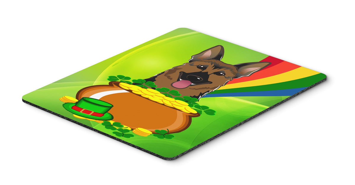Caroline's Treasures BB1955MP German Shepherd St. Patrick's Day Mouse Pad, Hot Pad or Trivet for Home Office Gaming Working Computers Laptop Mouse